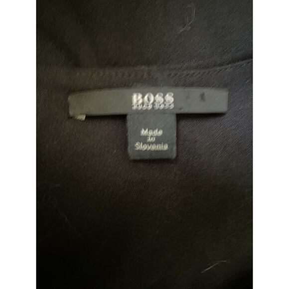 BOSS Hugo Boss Dress Damilia Black Sleeveless Virgin Wool Blend Keyhole … - Picture 7 of 9